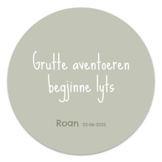 Muurcirkel - Grutte aventoeren begjinne lyts - 20 cm
