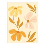 Interieur bord - Blommen- 30 x 40 cm
