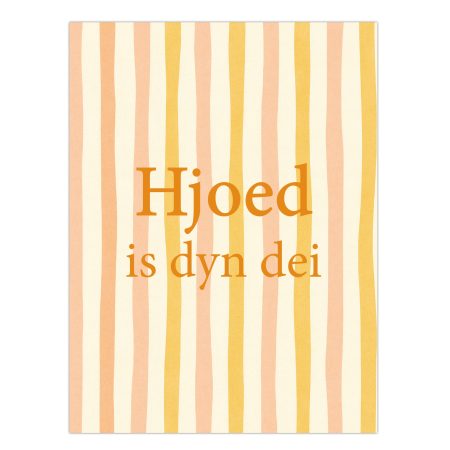 Interieur bord - Hjoed is dyn dei - 30 x 40 cm