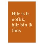 Interieur bord - Hjir is it noflik - 40 x 60 cm