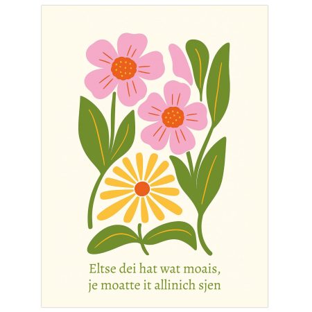 Interieur bord - Eltse dei hat wat moais - 60 x 80 cm