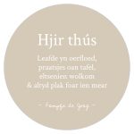 Muurcirkel - Hjir thús - 30 cm