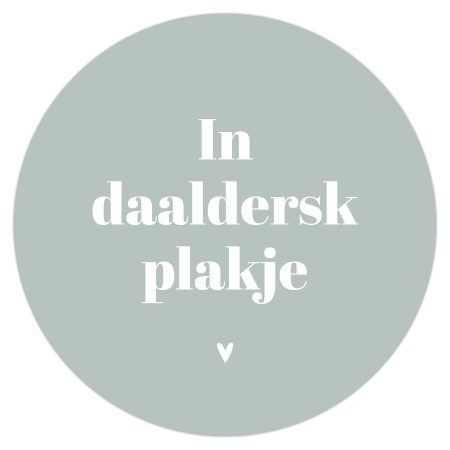 Muurcirkel - In daaldersk plakje - 30 cm