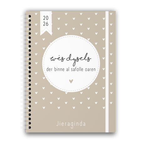 Friese Jaaragenda 2026 - Beige - A5