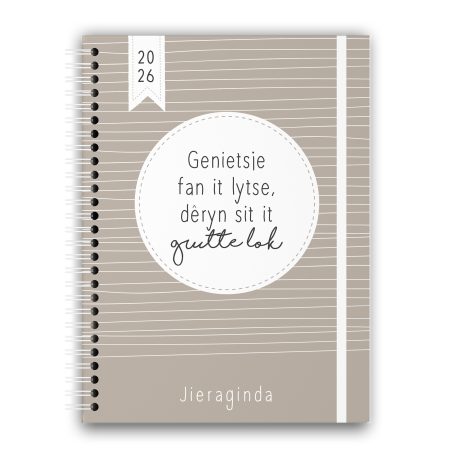 Friese Jaaragenda 2026 - Taupe - A5