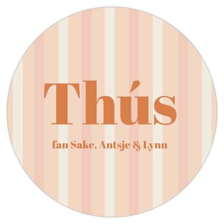 Muurcirkel - Thús fan... - 30 cm