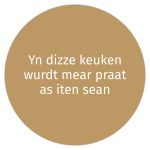 Muurcirkel - Yn dizze keuken - 30 cm