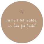 Muurcirkel In hûs fol ljocht - Camel - 30 cm