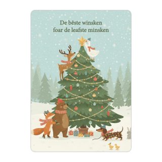 Kerstkaart De bêste winsken - A6