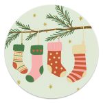 Muurcirkel - Kerstsokken - 20 cm