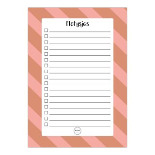 Fries Notitieblok 'Notysjes' - Gestreept- A5