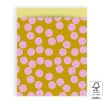 Cadeauzakken - Smileys Pink - 5 stuks - 27 x 34 cm