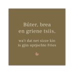 Bordje Bûter, brea en griene tsiis - Forex