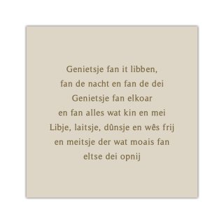 Bordje Genietsje fan it libben - Forex