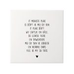 Tegeltje It moaiste plak