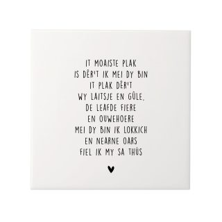 Tegeltje It moaiste plak