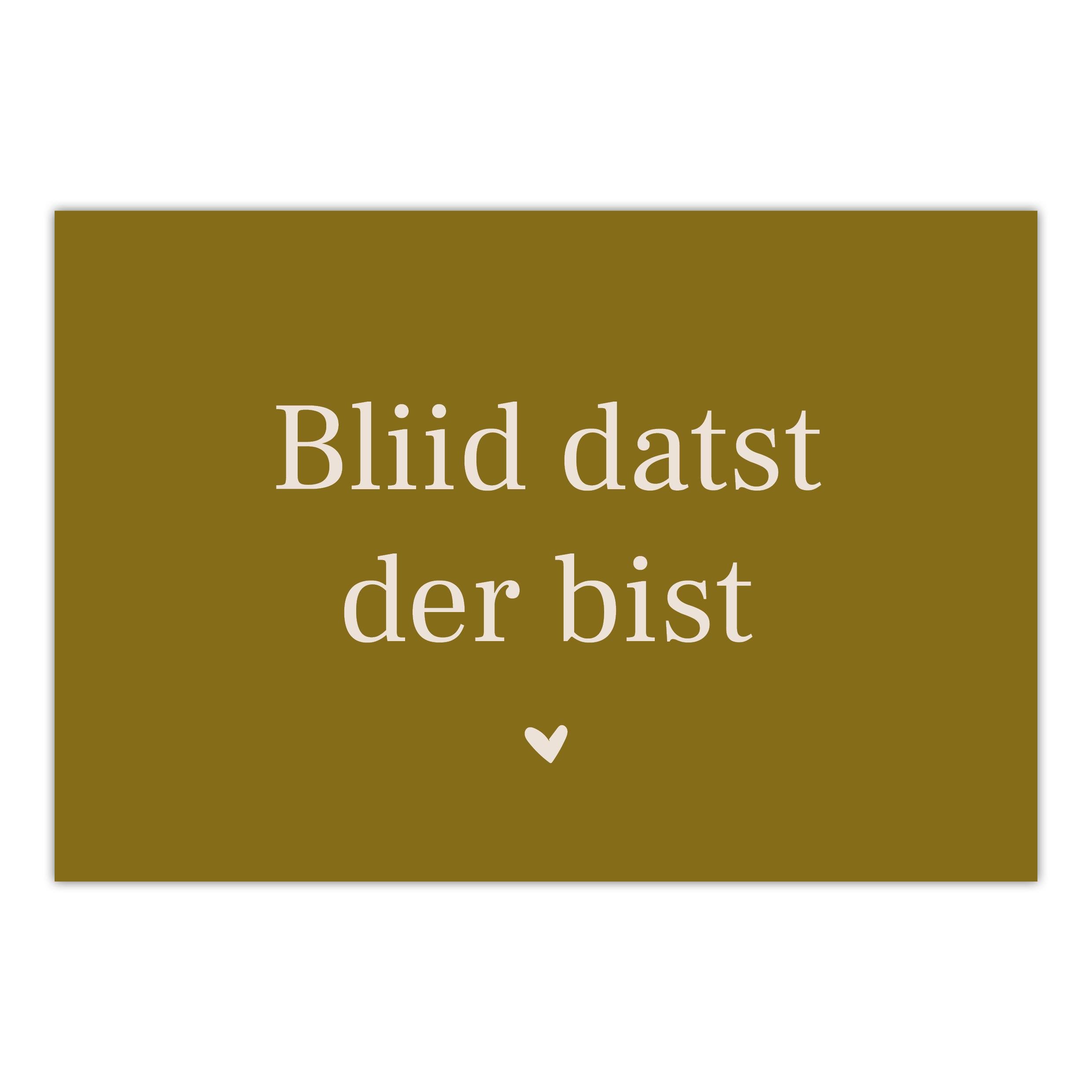 Deurmat Bliid datst der bist