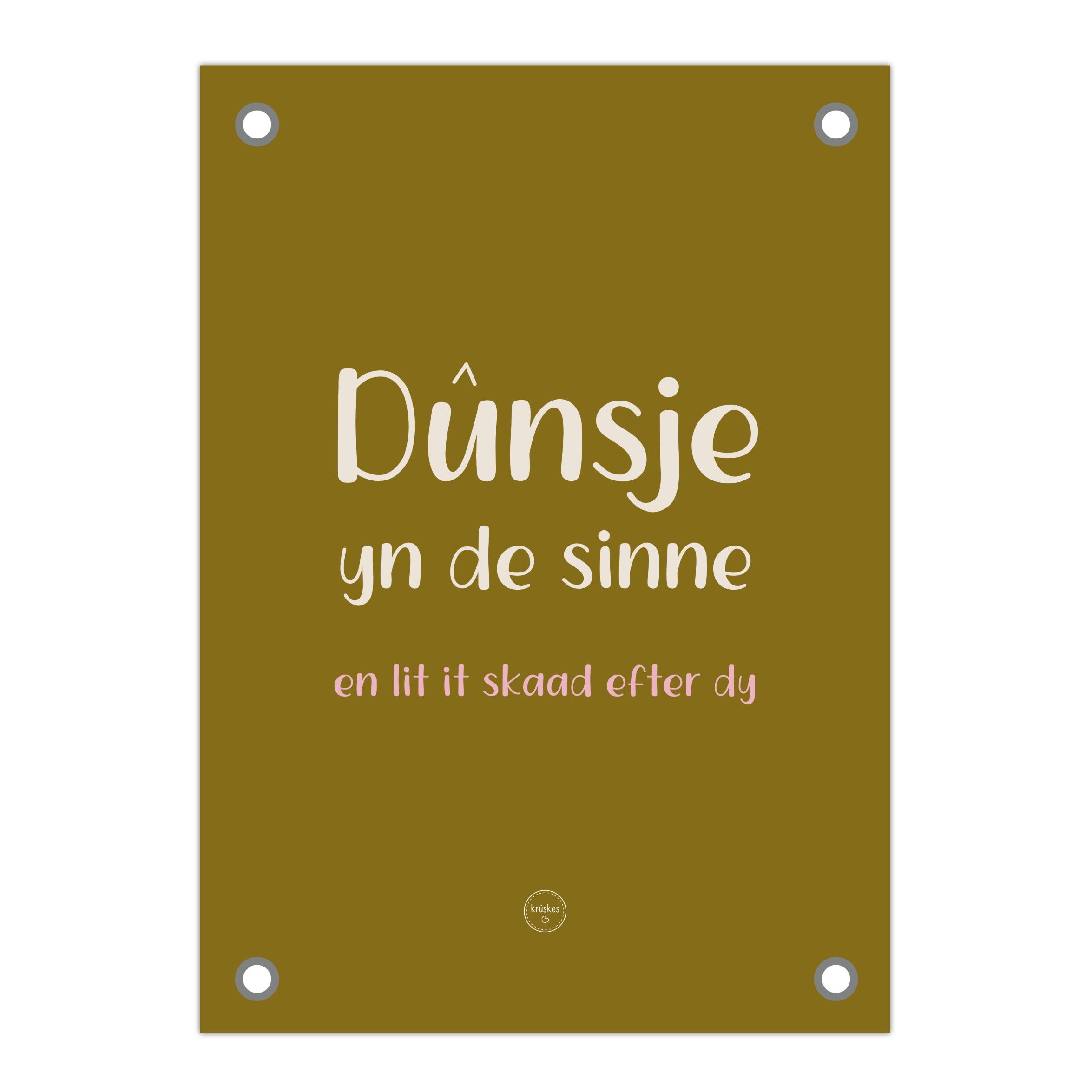 Friese Tuinposter - Dûnsje yn de sinne