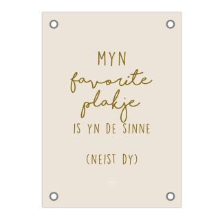 Friese Tuinposter - Myn favorite plakje
