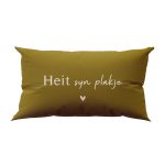 Buitenkussen 'Heit syn plakje' - 50x30 cm