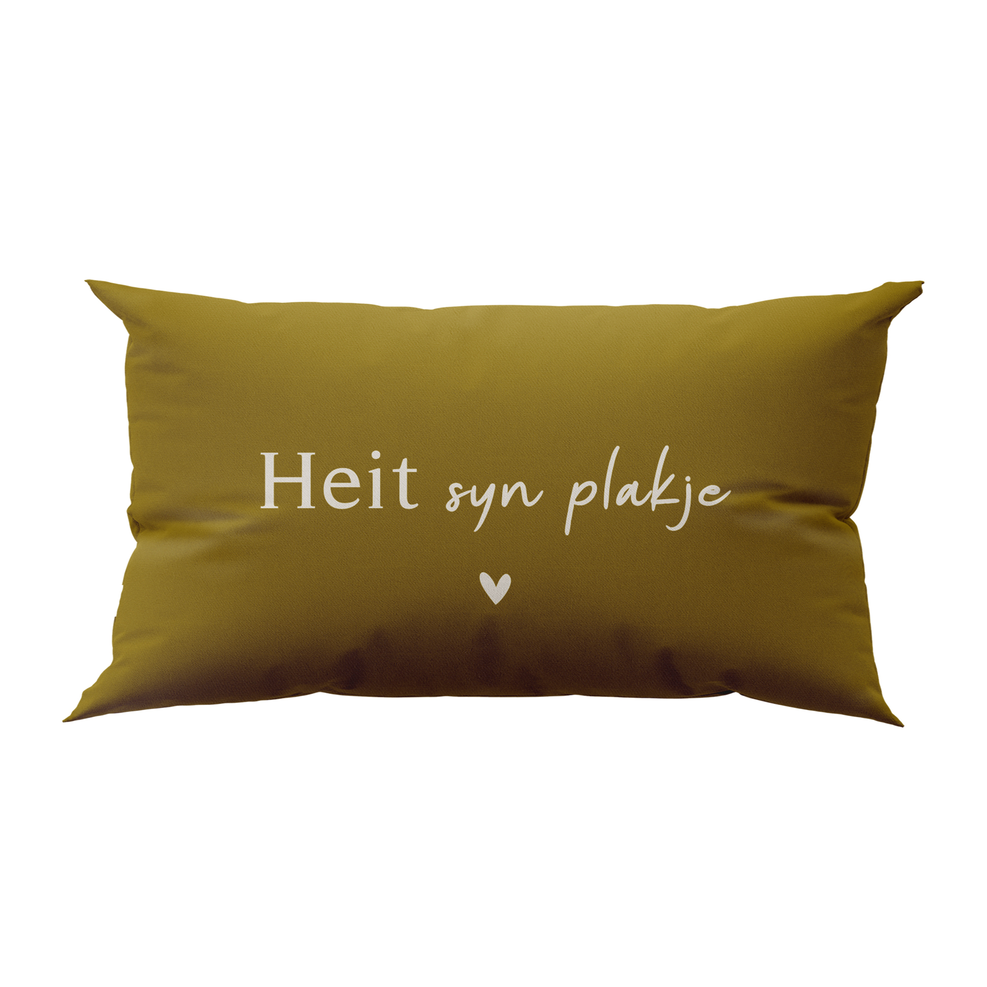 Buitenkussen 'Heit syn plakje' - 50x30 cm