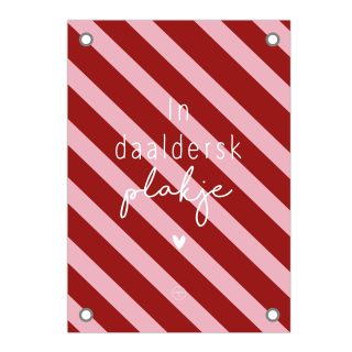 Friese Tuinposter - In daaldersk plakje Gestreept