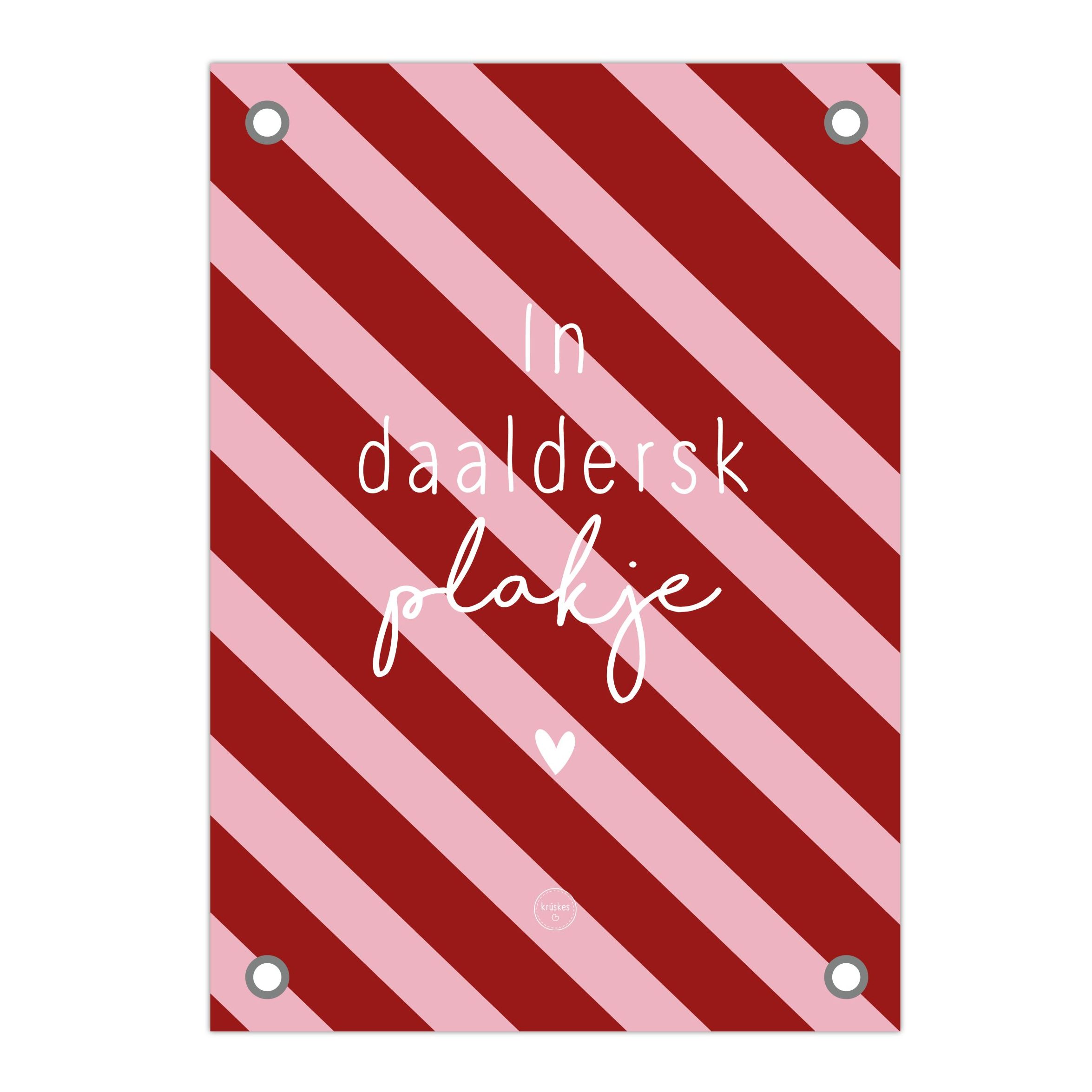 Friese Tuinposter - In daaldersk plakje Gestreept