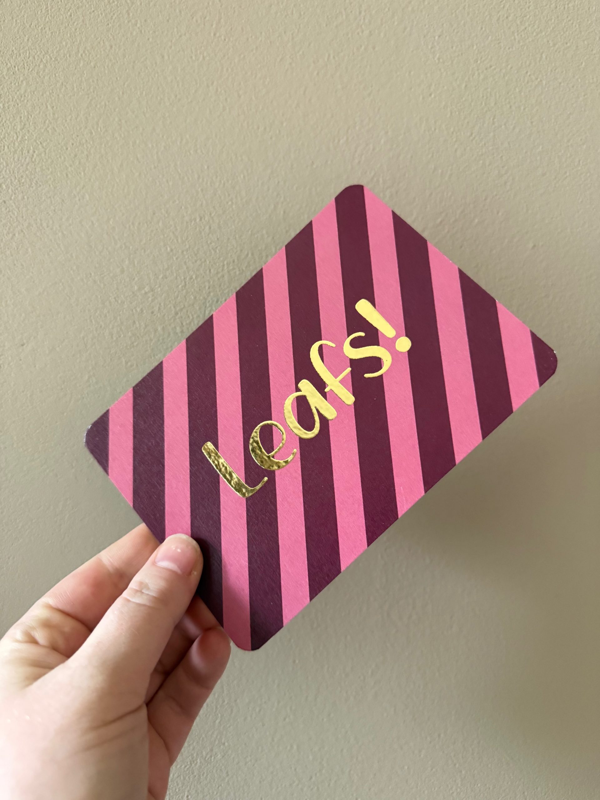 Kaart Leafs - Goudfolie - A6 - Afbeelding 2