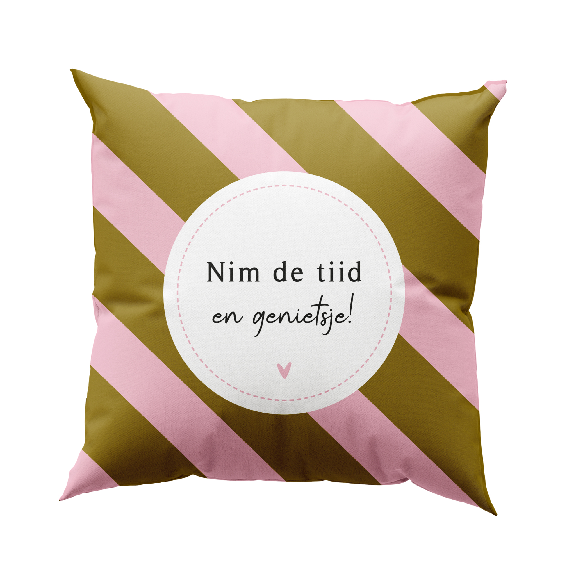 Buitenkussen 'Nim de tiid' - 40x40 cm