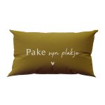 Buitenkussen 'Pake syn plakje' - 50x30 cm