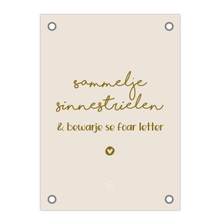 Friese Tuinposter - Sammelje sinnestrielen