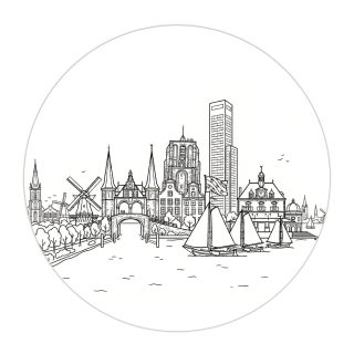 Buiten Muurcirkel Fryslân - 30 cm