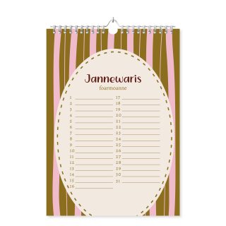 Alternative view of Friese Verjaardagskalender - Fleurig