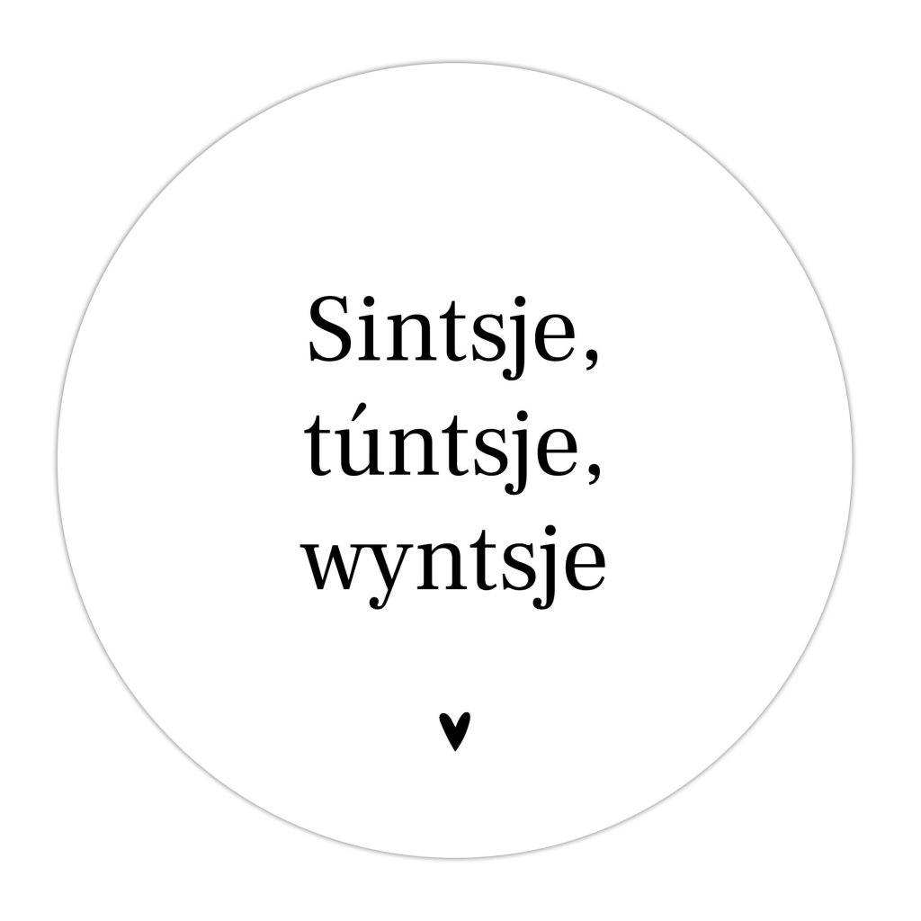 Buiten Muurcirkel Sintsje, túntsje, wyntsje – 30 cm Alles van Kruskes