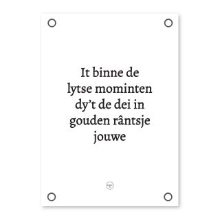 Friese Tuinposter - De lytse mominten